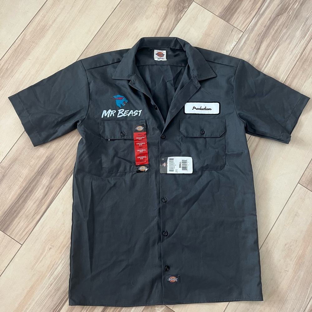 Mr. Beast Production Dickies Button up Shirt
